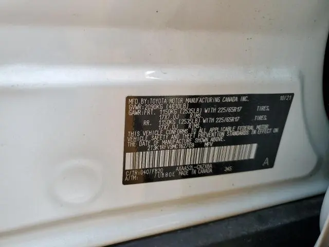 2021 TOYOTA RAV4 LE  