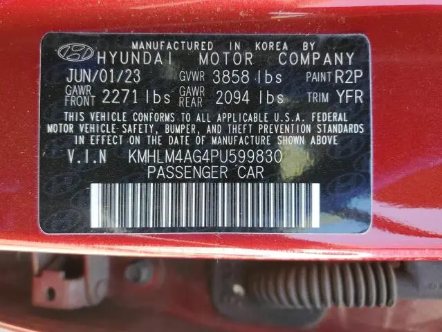 2023 HYUNDAI ELANTRA SEL  