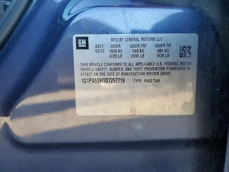 2013 CHEVROLET CRUZE LS  