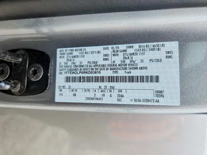 2024 FORD F150 STX  