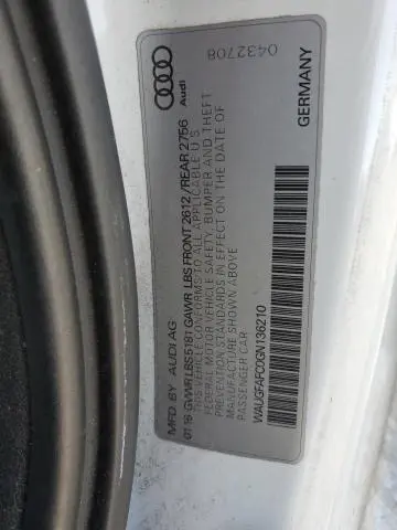 2016 AUDI A6 PREMIUM PLUS  