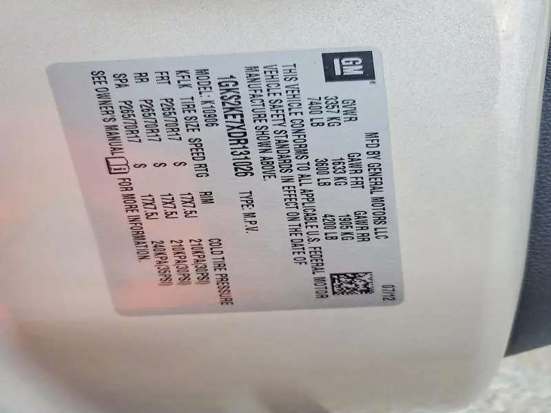 2013 GMC YUKON XL K1500 SLT  