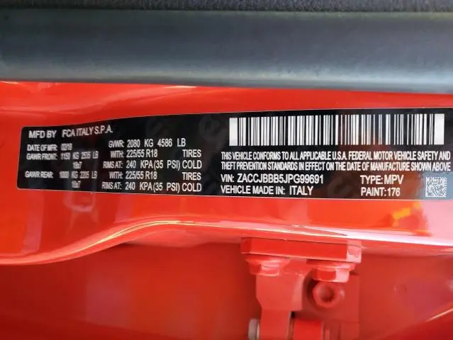 2018 JEEP RENEGADE LATITUDE  