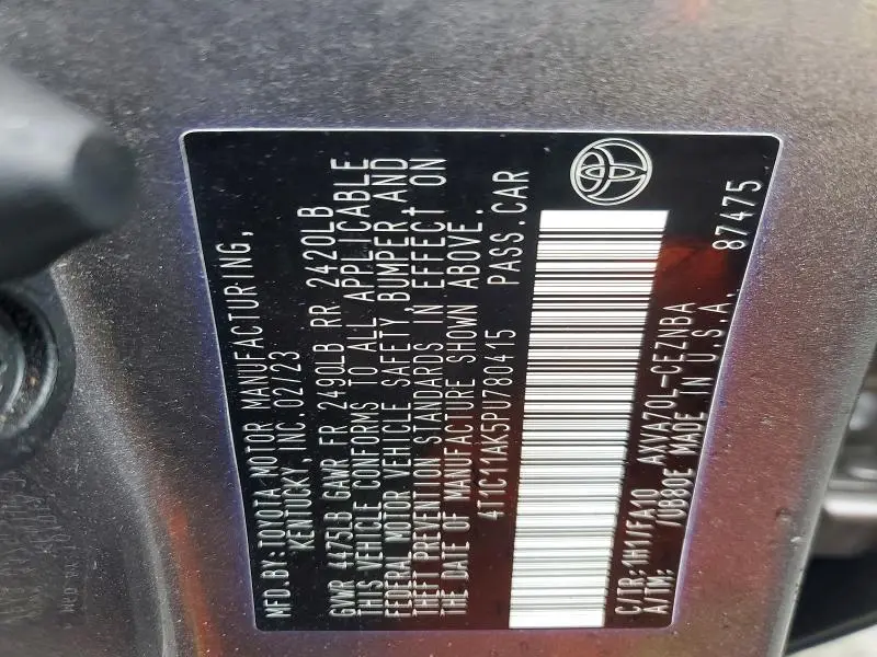 2023 TOYOTA CAMRY LE  