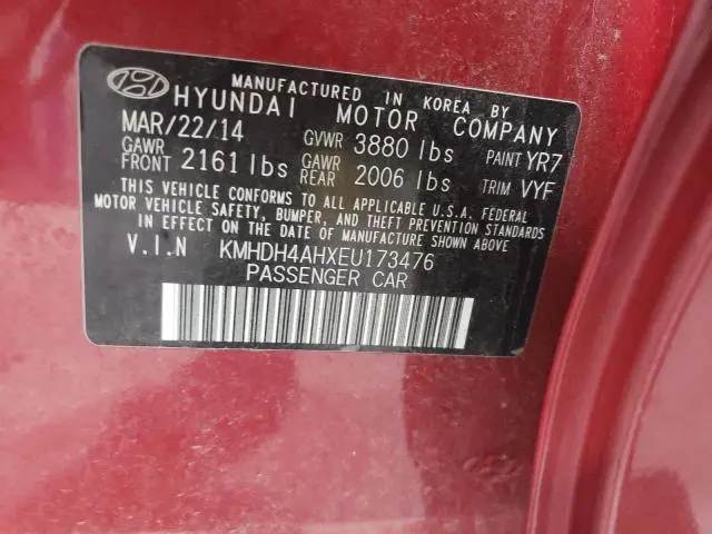 2014 HYUNDAI ELANTRA SE