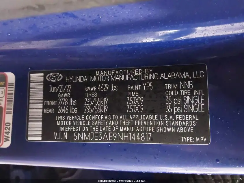 2022 HYUNDAI TUCSON LIMITED