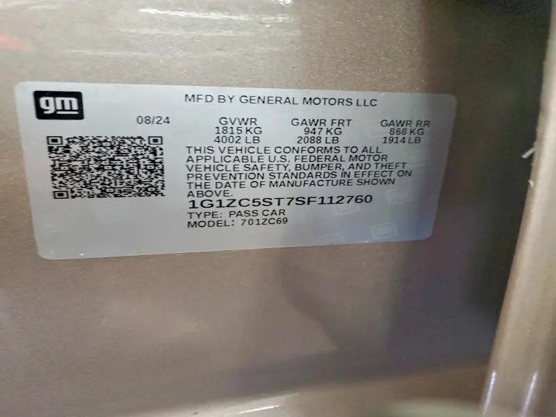 2025 CHEVROLET MALIBU LS  