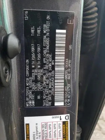 2017 TOYOTA 4RUNNER SR5/SR5 PREMIUM  