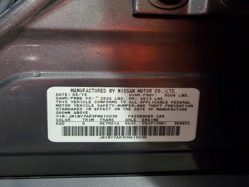 2015 INFINITI Q50 PREMIUM  