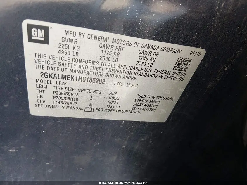 2017 GMC TERRAIN SLE-1