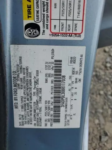 2011 FORD FUSION HYBRID  