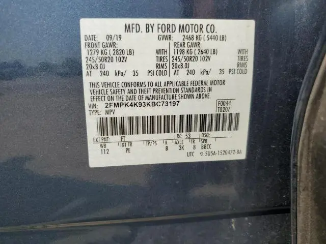 2019 FORD EDGE TITANIUM  