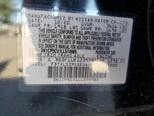 2020 NISSAN KICKS SV