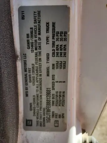 2011 CHEVROLET COLORADO   