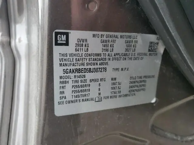 2011 BUICK ENCLAVE CXL  