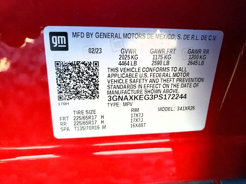 2023 CHEVROLET EQUINOX LT  