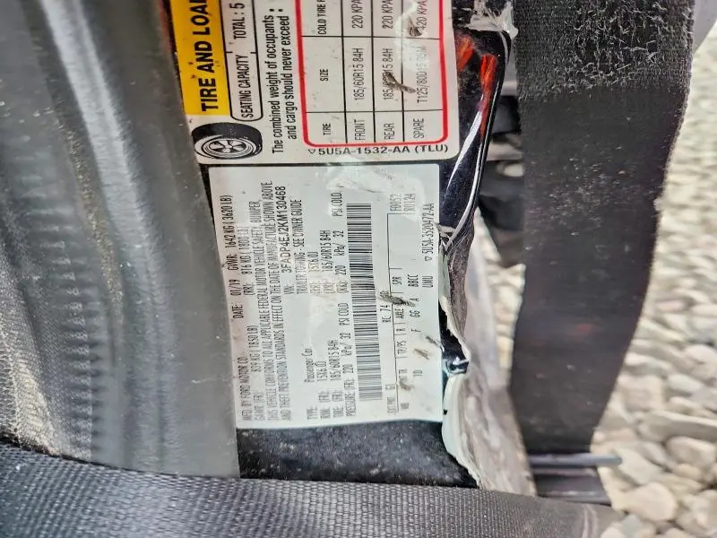 2019 FORD FIESTA SE  
