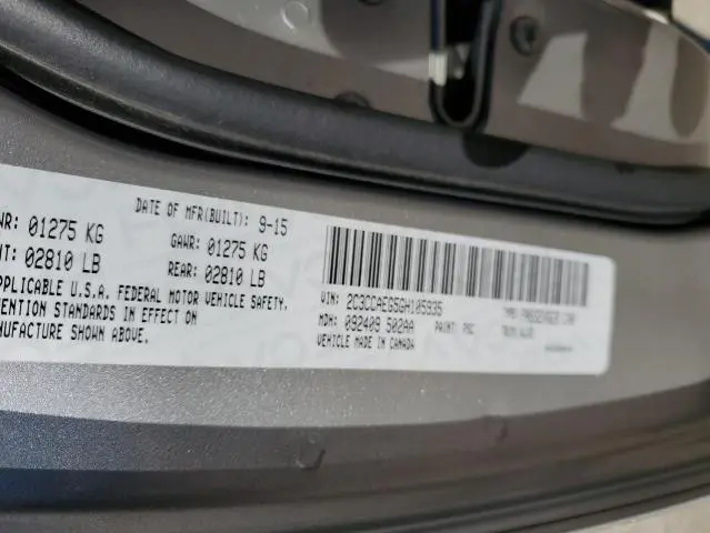 2016 CHRYSLER 300C 