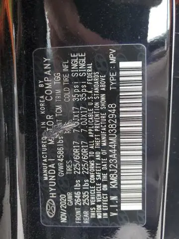 2021 HYUNDAI TUCSON SE  