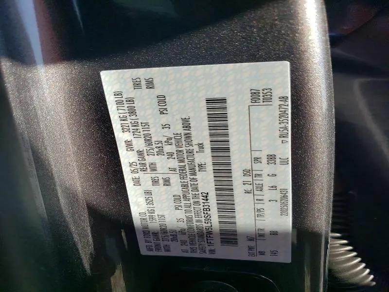 2025 FORD F150 LARIAT  