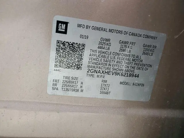 2019 CHEVROLET EQUINOX LS  