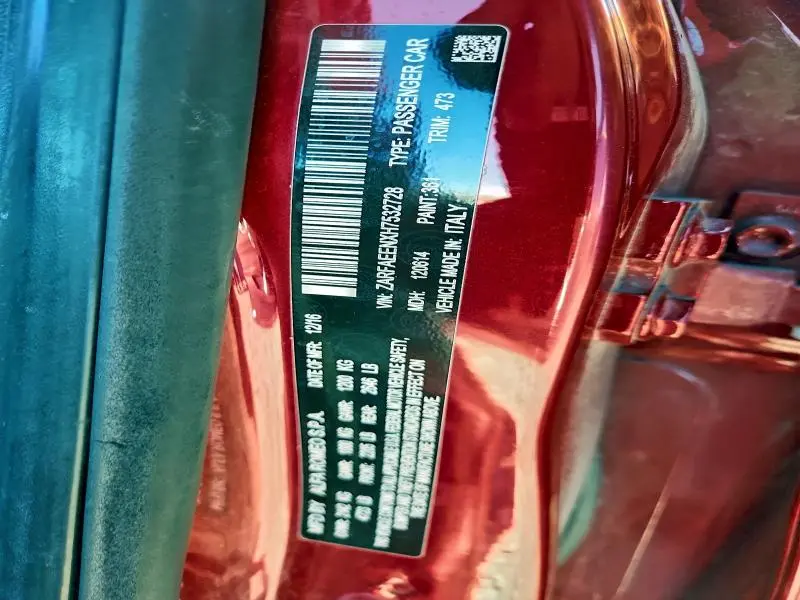 2017 ALFA ROMEO GIULIA TI Q4  