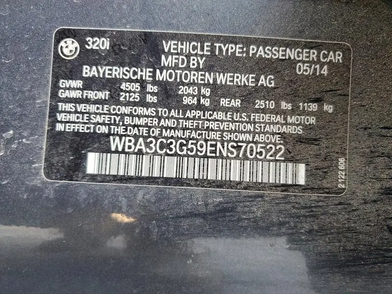 2014 BMW 320 I XDRIVE  