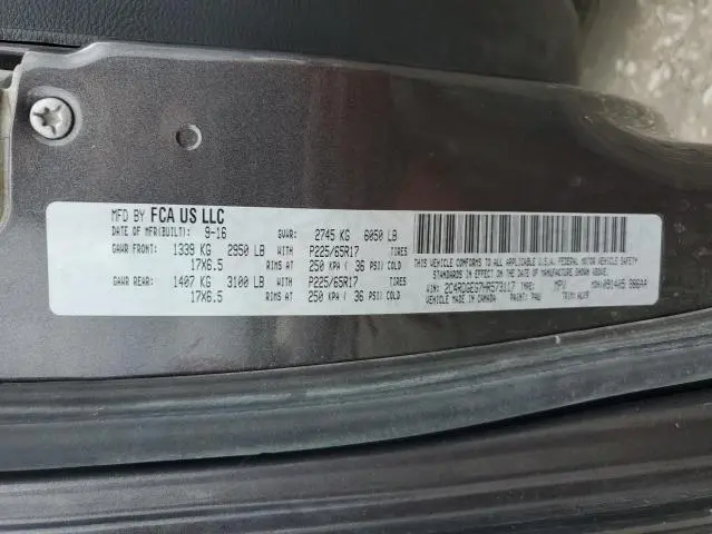 2017 DODGE GRAND CARAVAN GT  