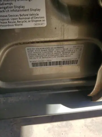 2011 VOLKSWAGEN CC SPORT  