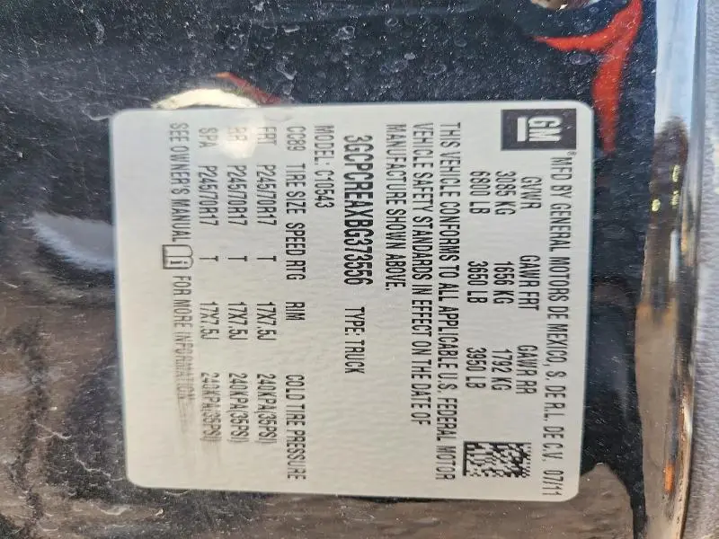 2011 CHEVROLET SILVERADO C1500 LS  