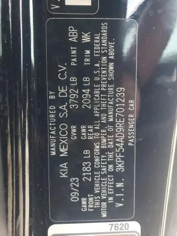 2024 KIA FORTE GT LINE  