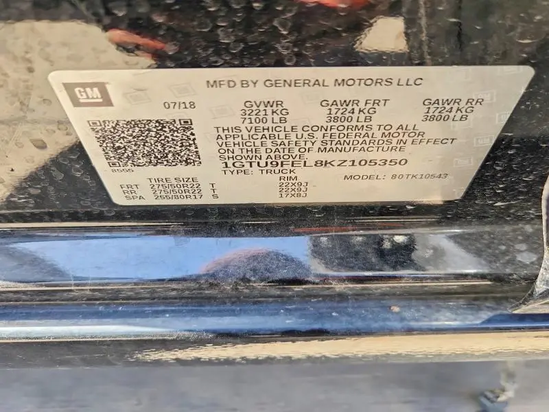 2019 GMC SIERRA K1500 DENALI  