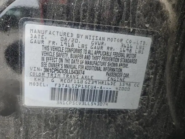2020 NISSAN KICKS SV  