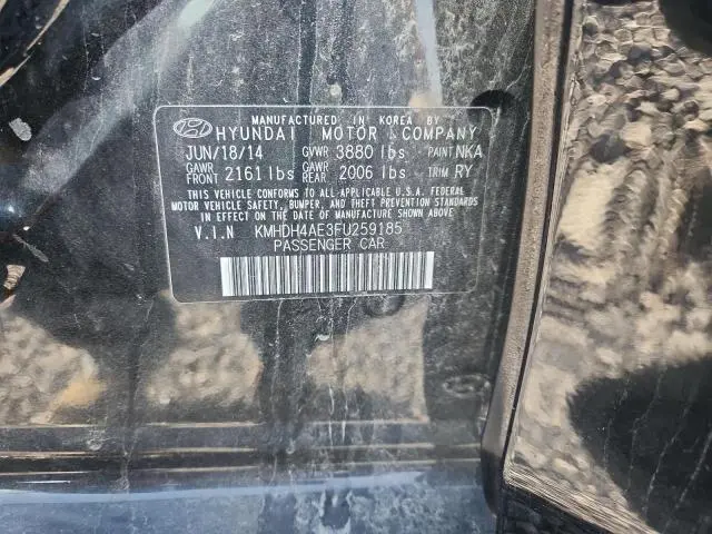 2015 HYUNDAI ELANTRA SE  