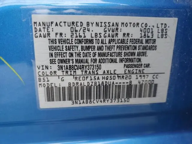 2024 NISSAN SENTRA SV  