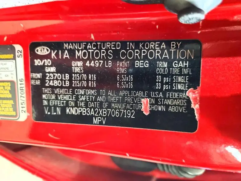 2011 KIA SPORTAGE LX  