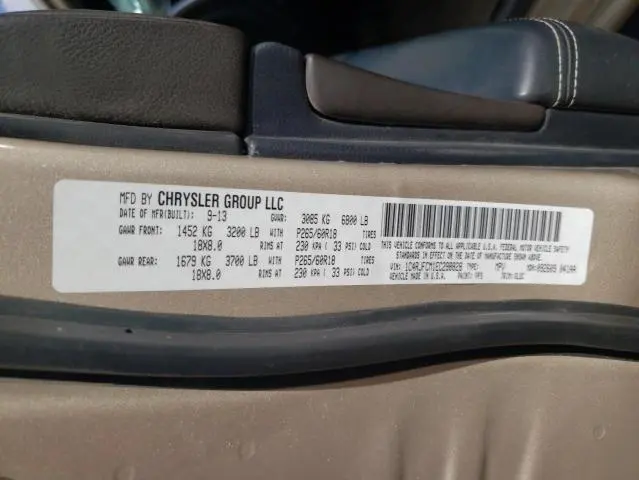2014 JEEP GRAND CHEROKEE OVERLAND  