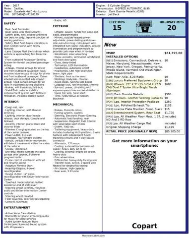 2017 CADILLAC ESCALADE LUXURY  