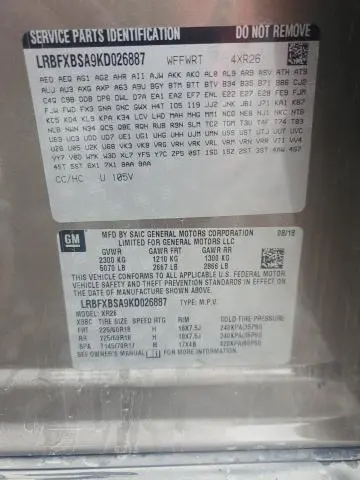 2019 BUICK ENVISION PREFERRED  