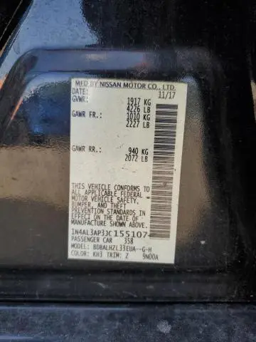 2018 NISSAN ALTIMA 2.5  