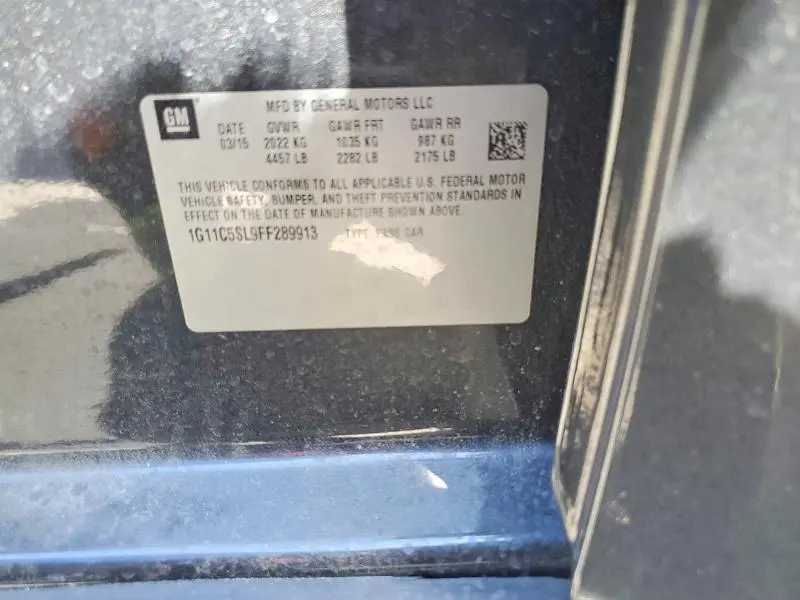 2015 CHEVROLET MALIBU   