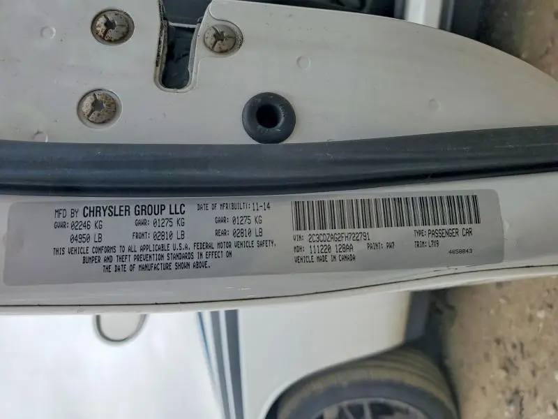 2015 DODGE CHALLENGER SXT  