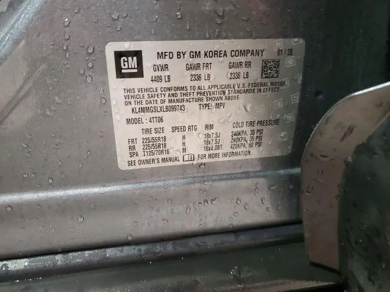 2020 BUICK ENCORE GX ESSENCE  