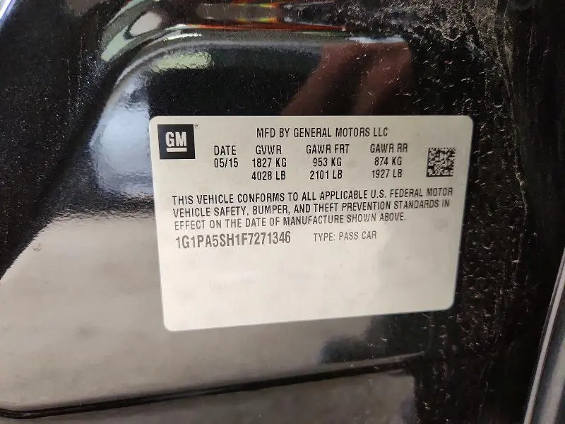 2015 CHEVROLET CRUZE LS  