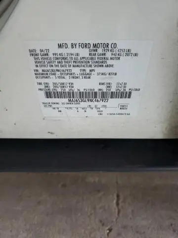 2022 FORD ECOSPORT SE  