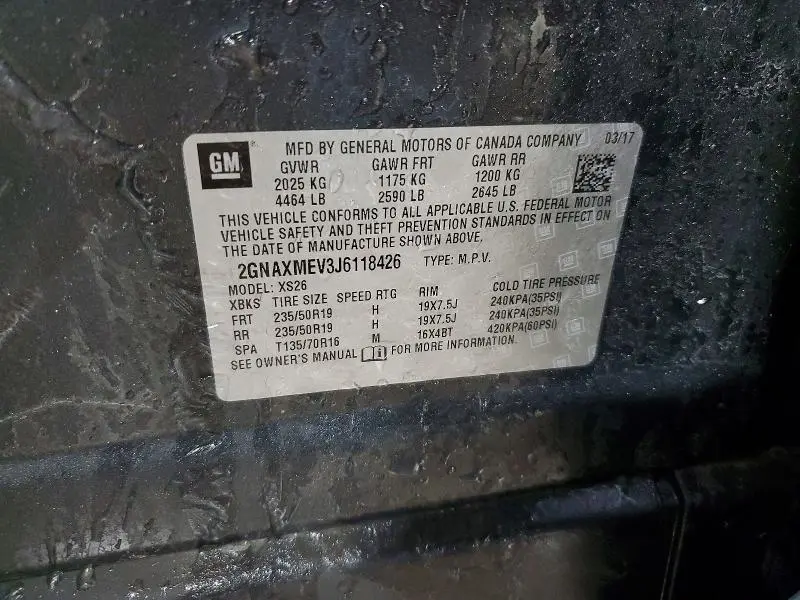 2018 CHEVROLET EQUINOX PREMIER  