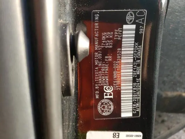 2013 TOYOTA COROLLA BASE  