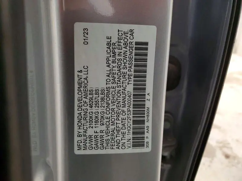 2023 HONDA ACCORD HYBRID SPORT  