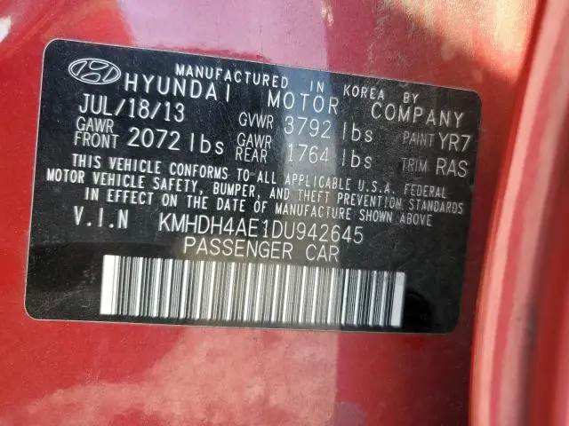 2013 HYUNDAI ELANTRA GLS  