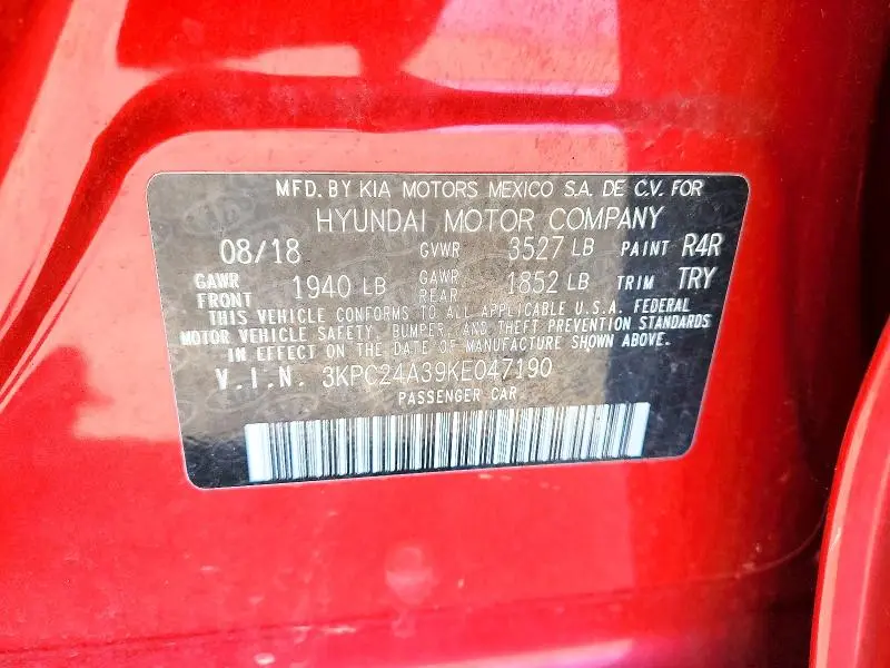 2019 HYUNDAI ACCENT SE  